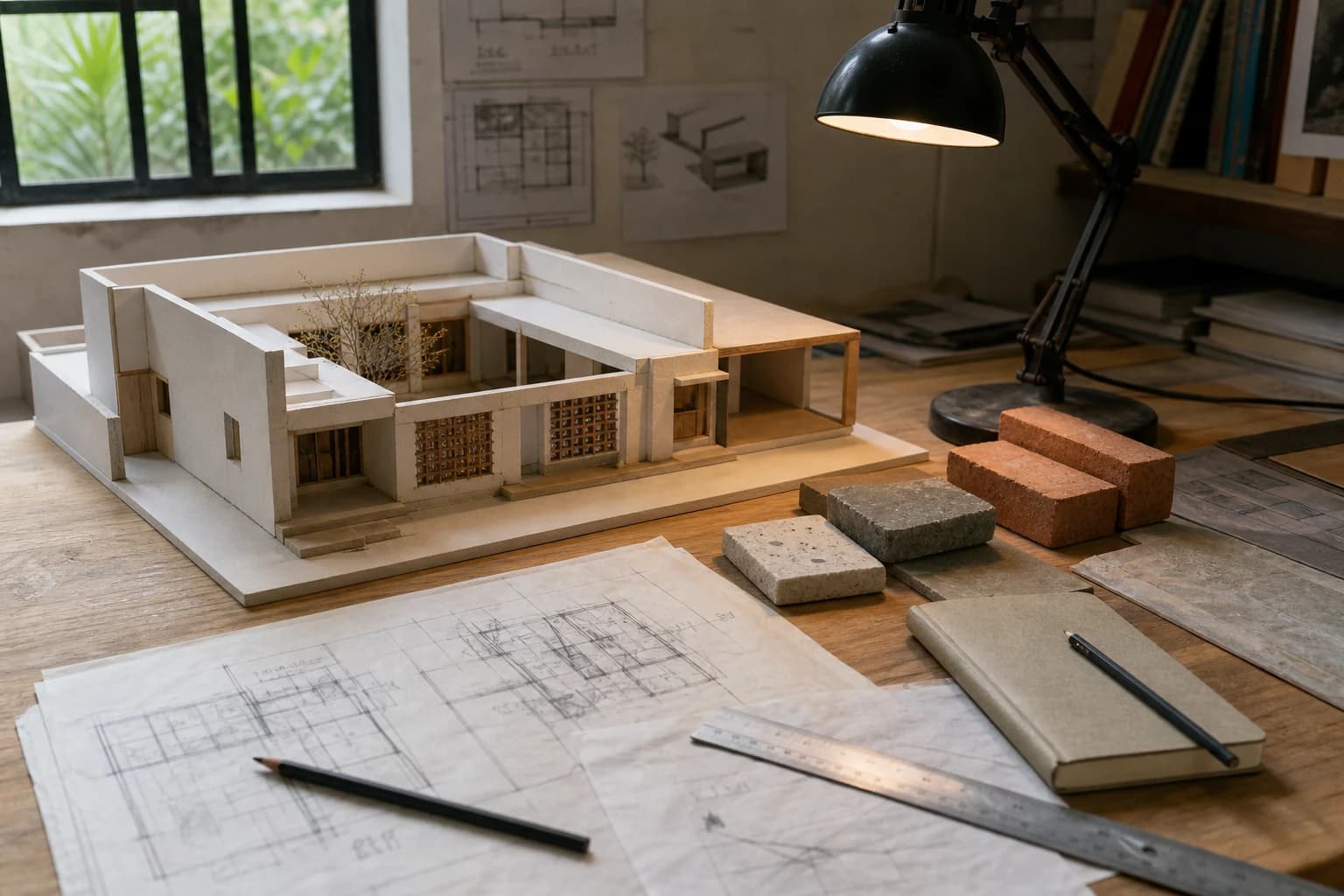 Architectural model and material study